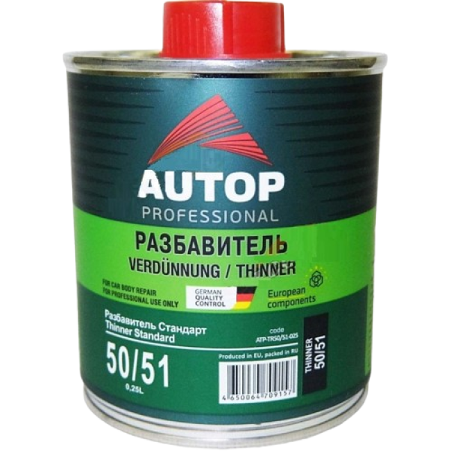 Autop AUTOP 50/51 - 标准丙烯酸稀释剂 - 罐子，0.25l ATP-TR50/51-025 图片 – 秋明 | carpaint.kz